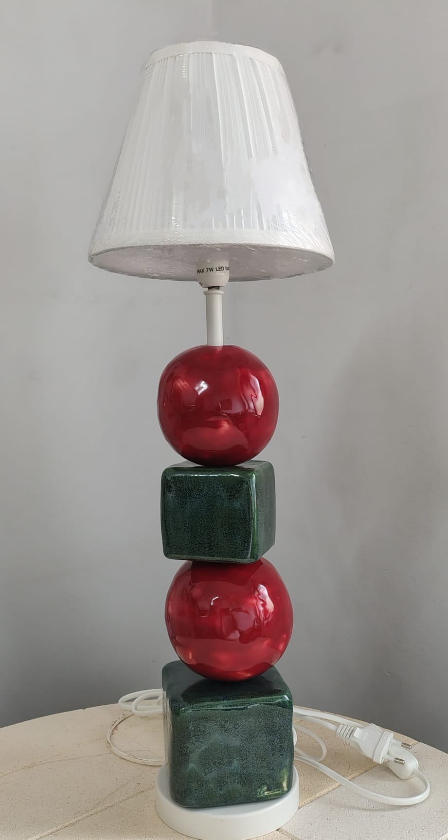 Lampa ceramiczna "Klocki i Piłki"